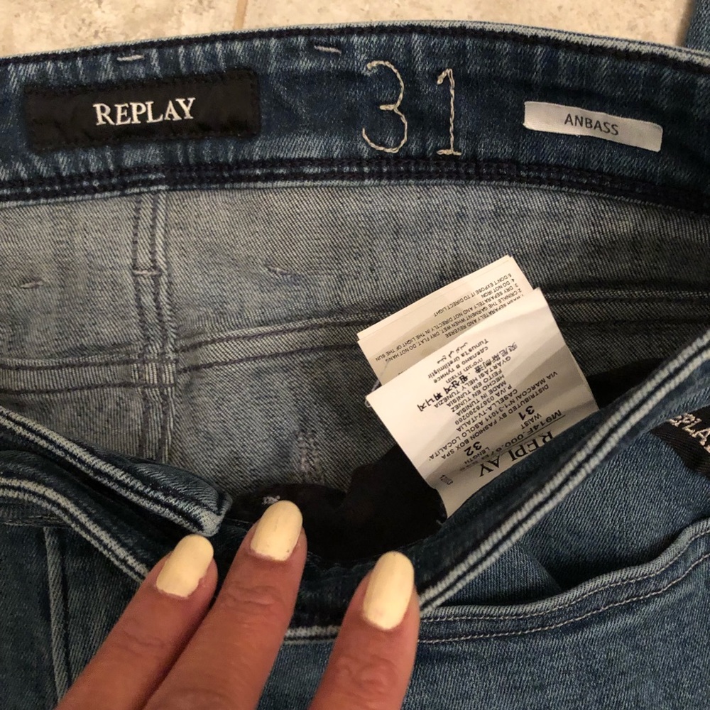 Replay Jeans Co MFG Distressed Denim skinny Jeans - Picture 6 of 6